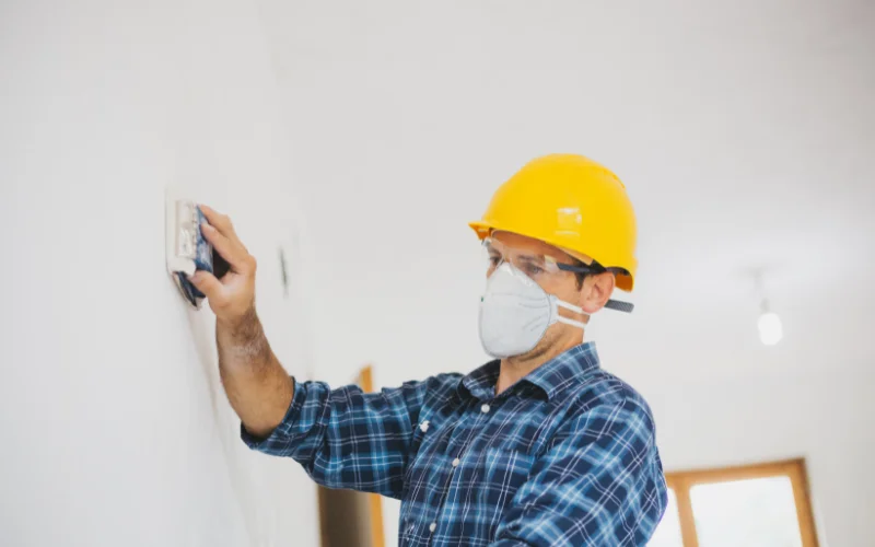 sanding drywall